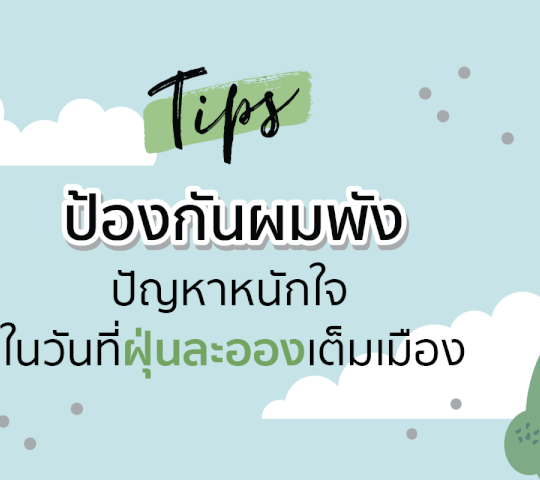 ป้องกันผมพัง ปัญหาหนักใจ ในวันที่ฝุ่นละอองเต็มเมือง 