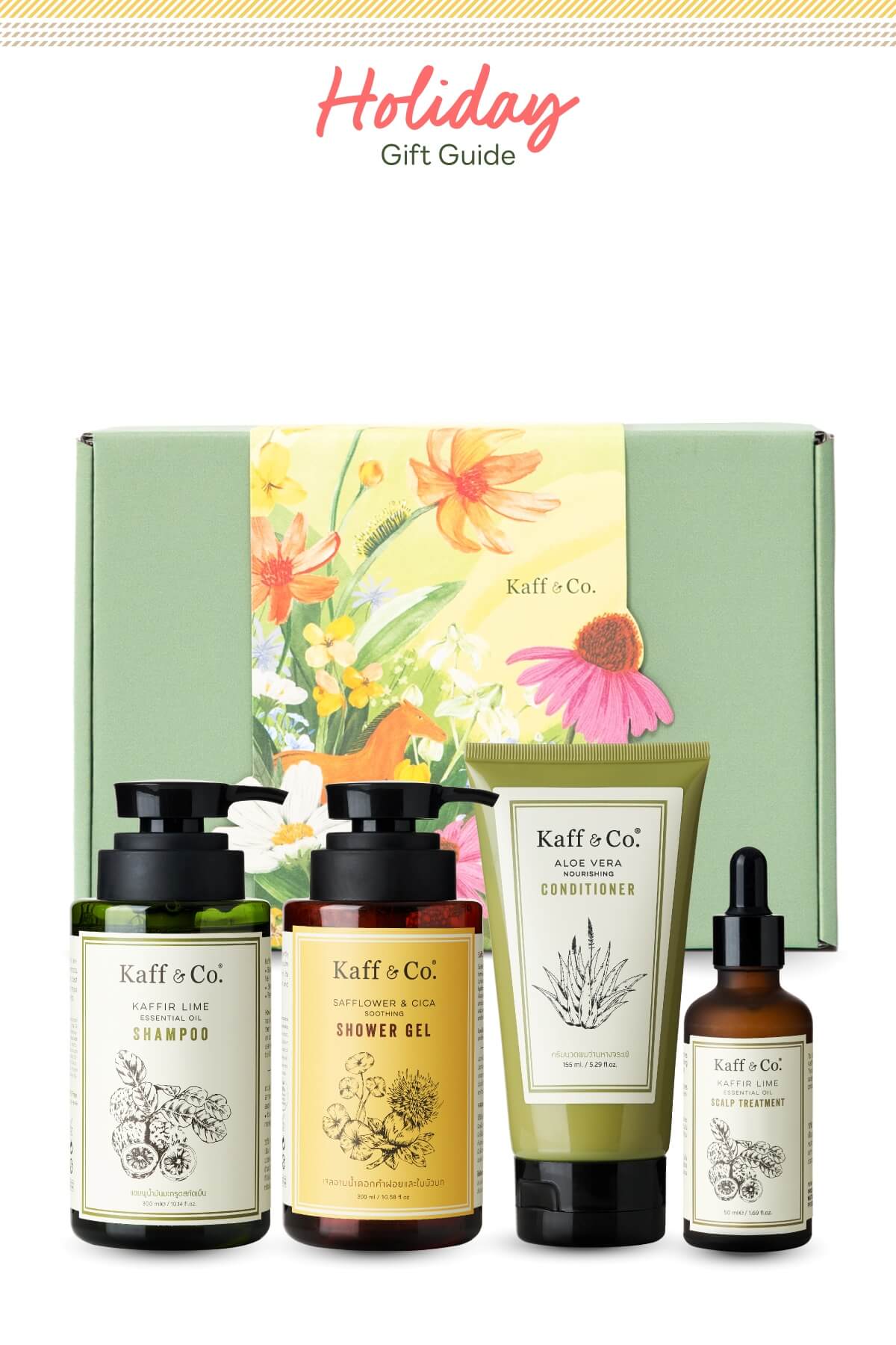 Holiday Set #1 Holiday Hair & Skin Care (Kaffir Lime)