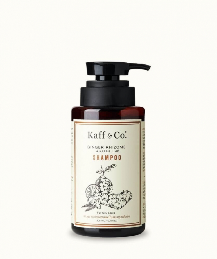 แชมพูสารสกัดเหง้าขิงและน้ำมันมะกรูดสกัดเย็น