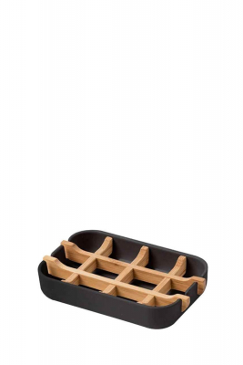 Bamboo Fiber Soap Dish (Black)
