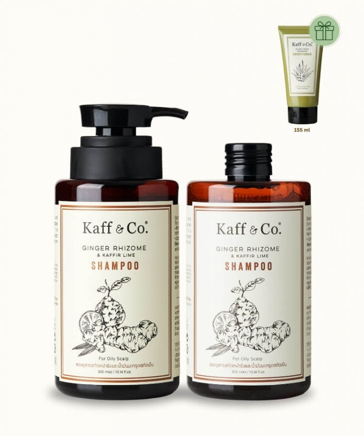 Saver Set - แชมพูสารสกัดเหง้าขิงและน้ำมันมะกรูดสกัดเย็น 300 ML และ ชนิดเติม